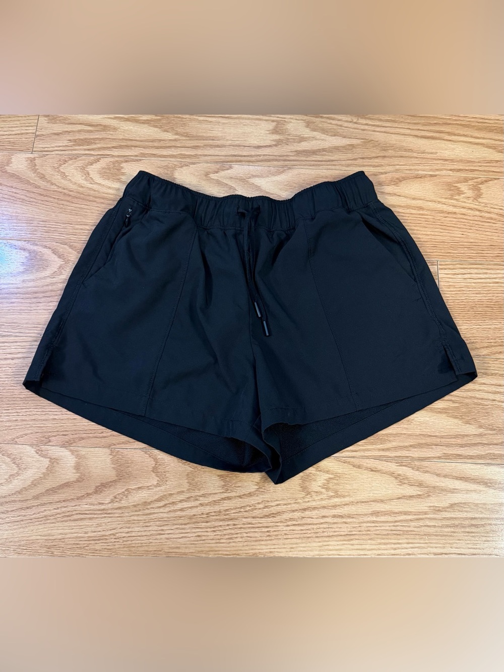 90 Degree By Reflex Black Performance Drawstring Shorts